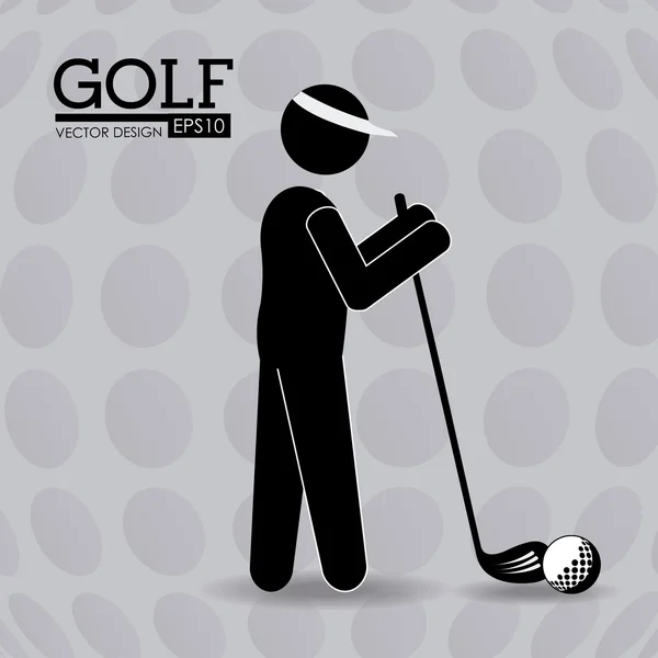 Illustrazione Golf design . — Vettoriale Stock