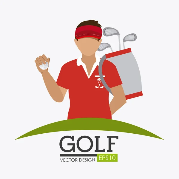 Golf projekt ilustracja. — Wektor stockowy