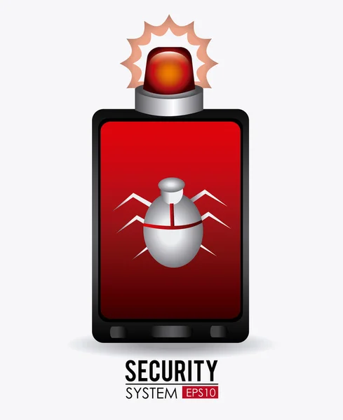 Diseño de seguridad ilustración . — Vector de stock