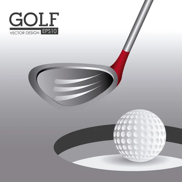 Golf design illusztráció. — Stock Vector