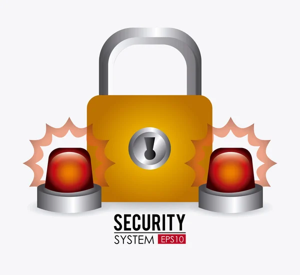 Security ontwerp illustratie. — Stockvector