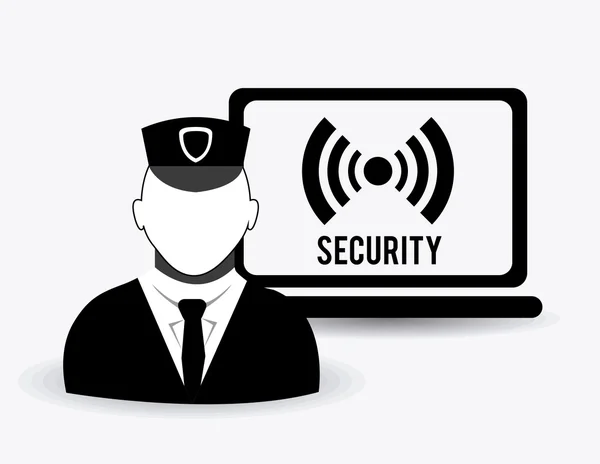 Security ontwerp illustratie. — Stockvector