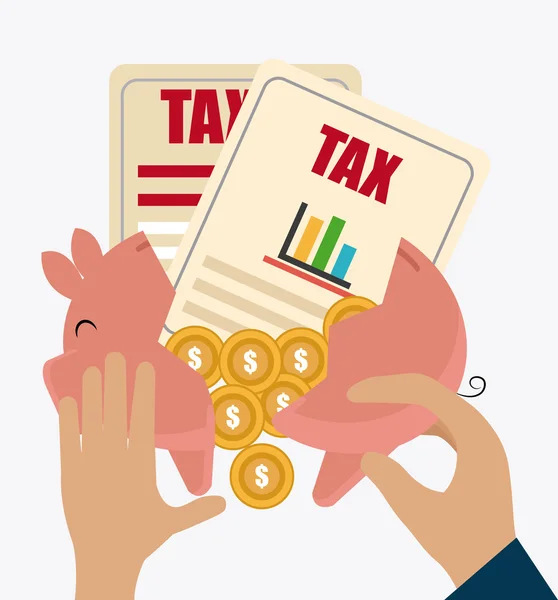 Illustration de conception taxes . — Image vectorielle