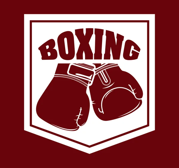 Boxeo deporte — Vector de stock