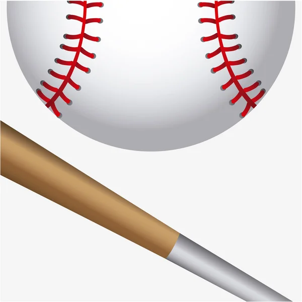 Спорт в бейсболе — стоковый вектор