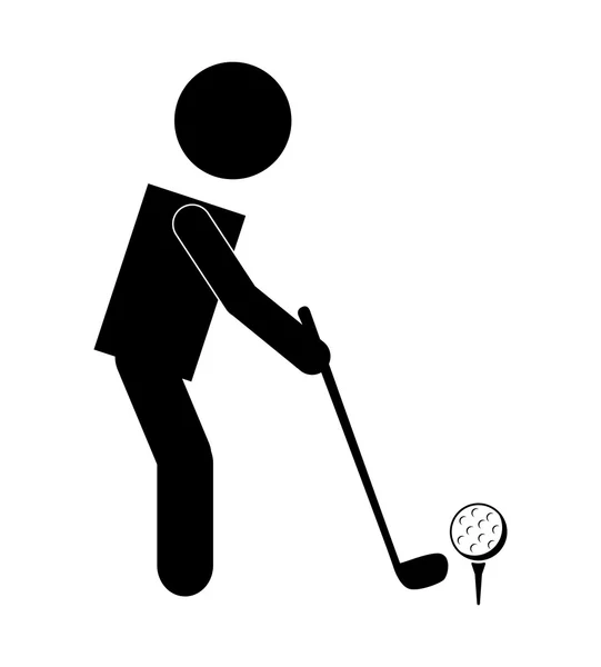 Golf-sportKözelkép a mézeskalács házikó — Stock Vector