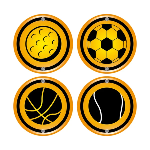 Balles sport — Image vectorielle