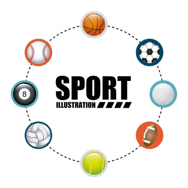 Balls sport — Stock Vector