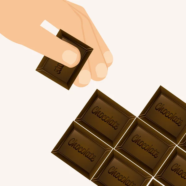 Delicioso chocolate — Vector de stock
