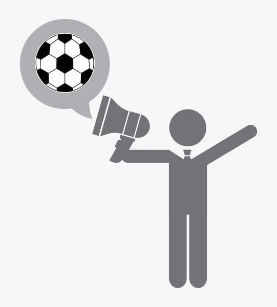 Voetbal sport — Stockvector