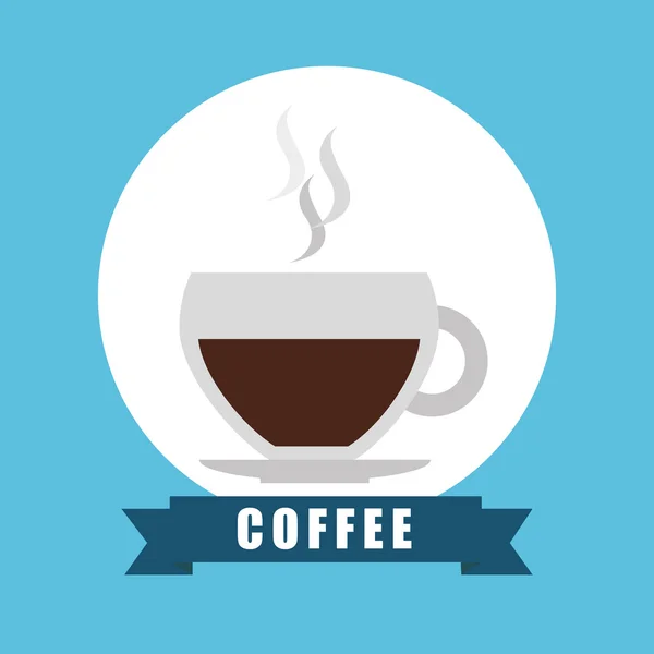 Kaffee-Ikone — Stockvektor