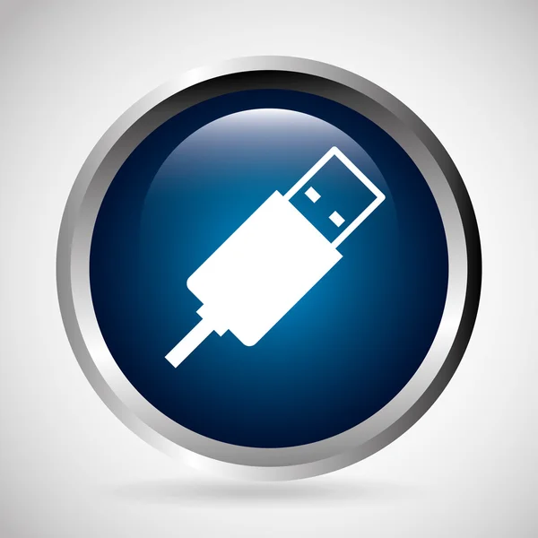 Connexion USB — Image vectorielle