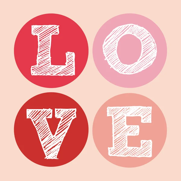 Love card — Stock Vector