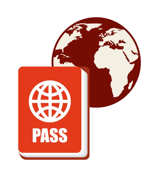 Passeport world — Stockvector