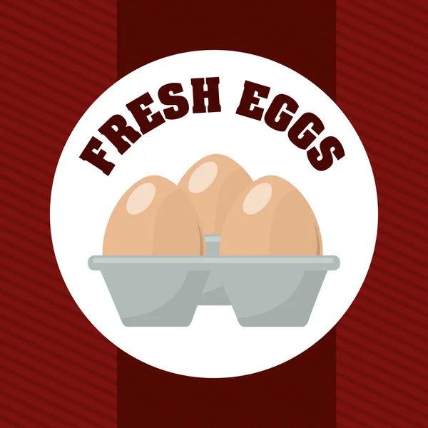 Φρέσκα αυγά — Διανυσματικό Αρχείο
