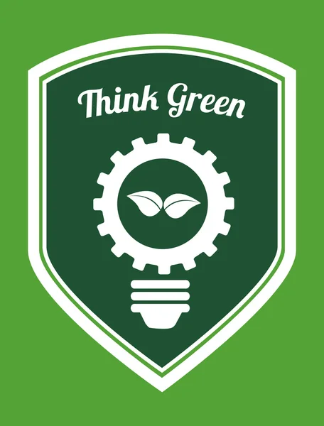 Pomyśl zielone — Wektor stockowy