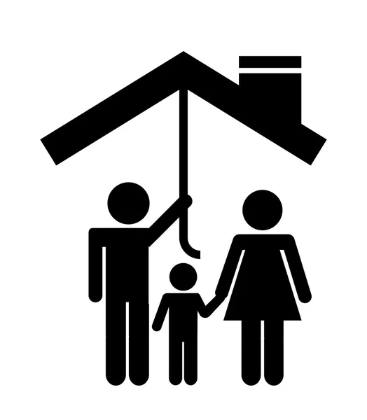 Famille de protection — Image vectorielle