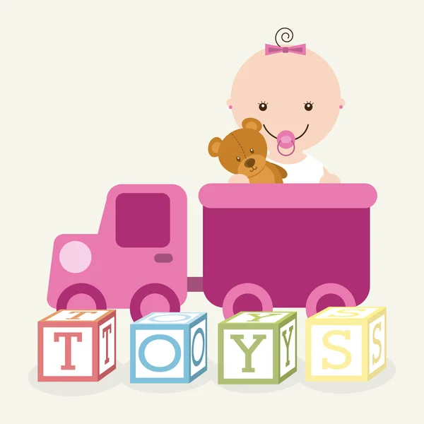 Zabawki dla niemowląt — Wektor stockowy