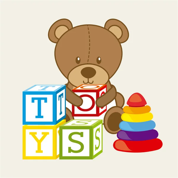 Brinquedos bebê —  Vetores de Stock