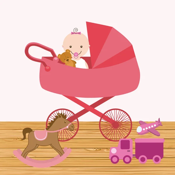 玩具赤ちゃん — ストックベクタ