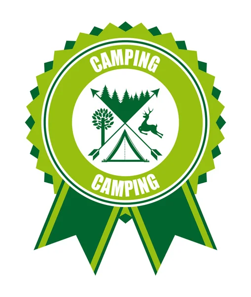 Concepto camping — Archivo Imágenes Vectoriales