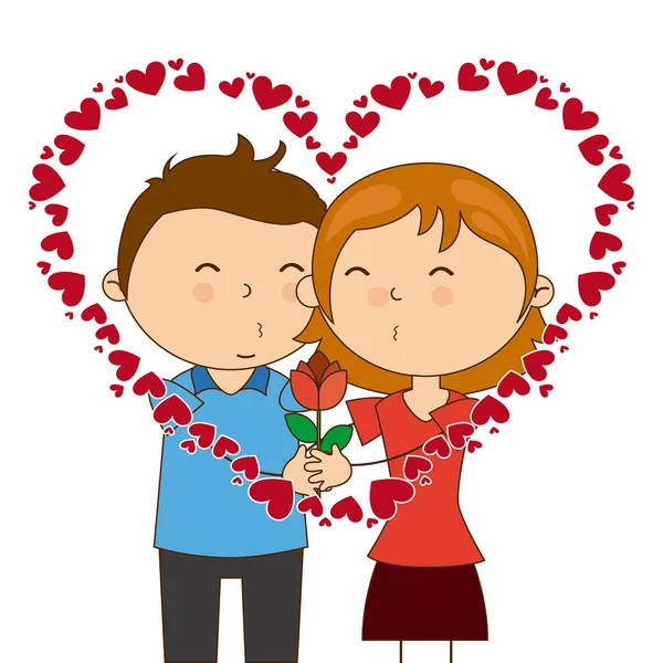 Tarjeta de amor — Vector de stock