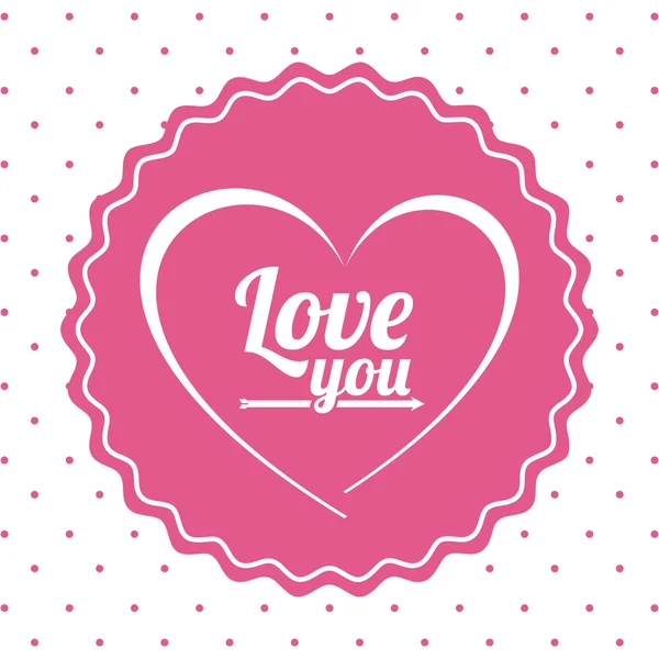 Love card — Stock Vector