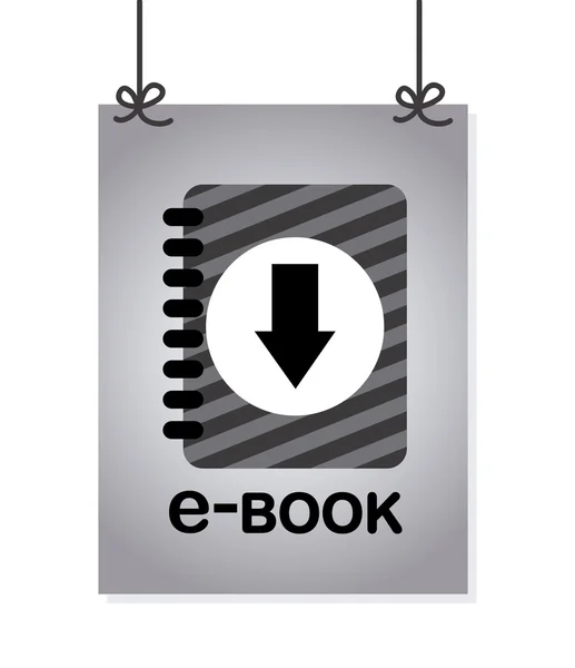 E-bookdesign — Vetor de Stock