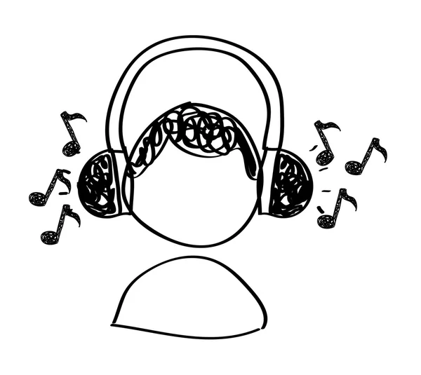 Dessin musical — Image vectorielle