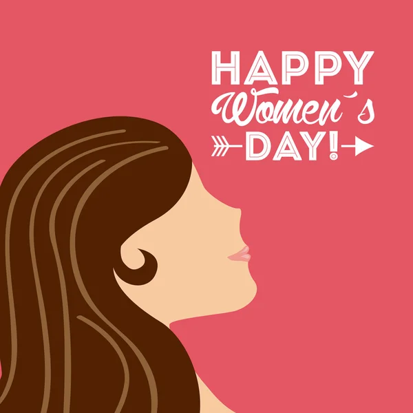 Szczęśliwego Dnia Kobiet — Wektor stockowy