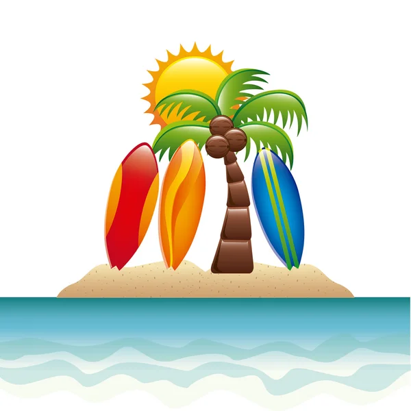 Icono de verano — Vector de stock