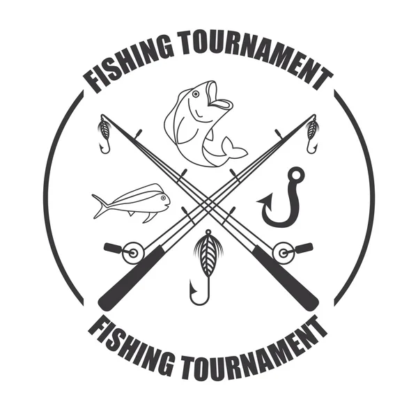 Torneo di pesca — Vettoriale Stock