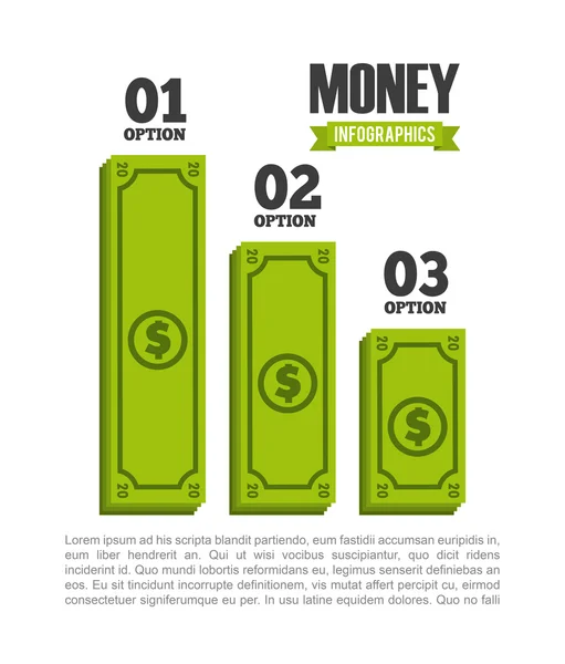 Infografías monetarias — Archivo Imágenes Vectoriales