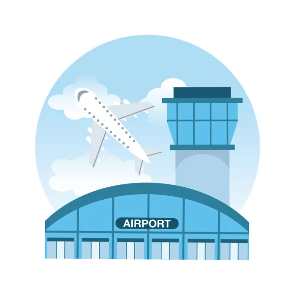 Flygplatsterminal — Stock vektor