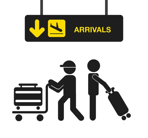 Terminal del aeropuerto — Vector de stock