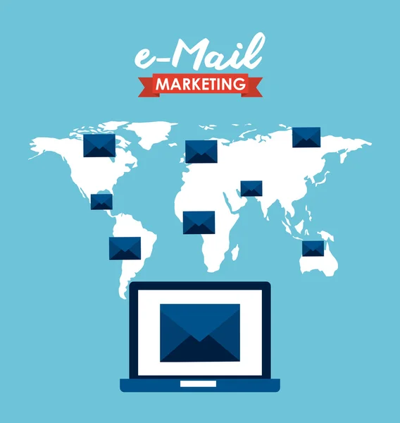 Conceito de email —  Vetores de Stock