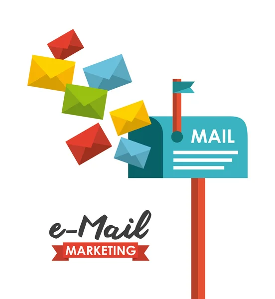 Concepto de email — Vector de stock