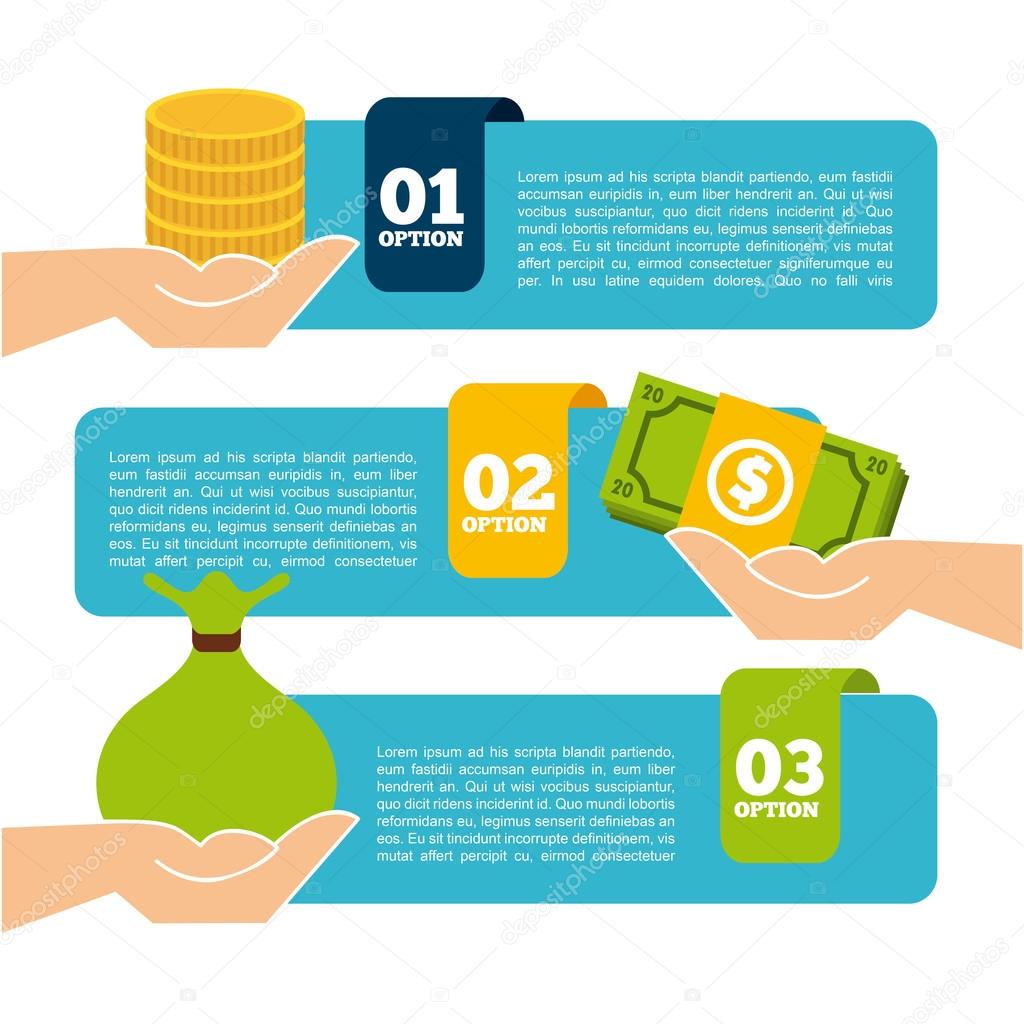 Money infographics design