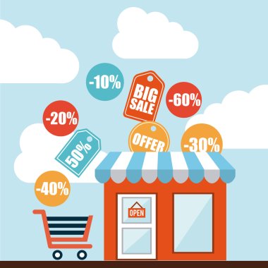 shopping icons clipart