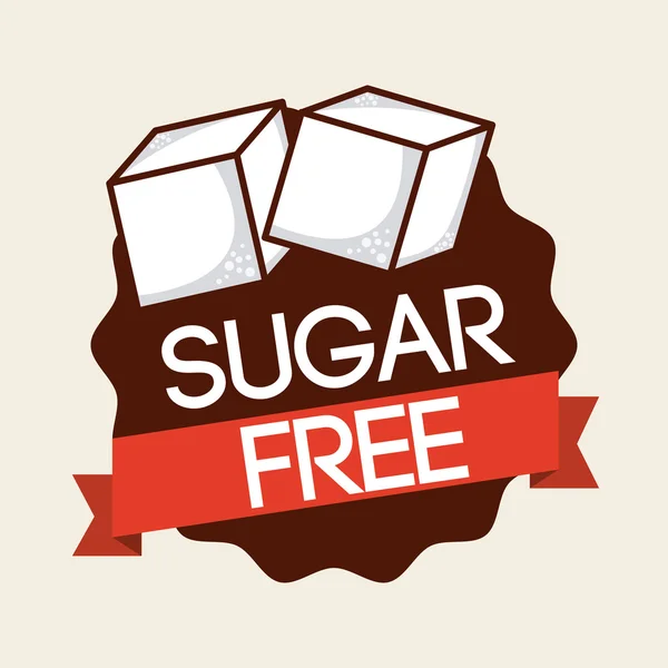 Без сахара — стоковый вектор