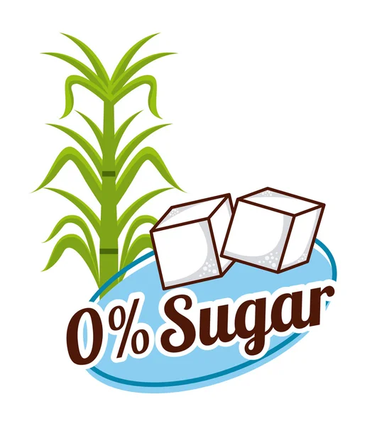 Sans sucre — Image vectorielle