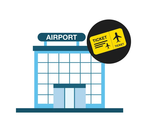 Airport terminal — Stock Vector