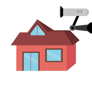 Güvenlik tasarım, vektör çizim.