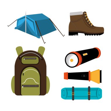 Kamp tasarım, vektör çizim.