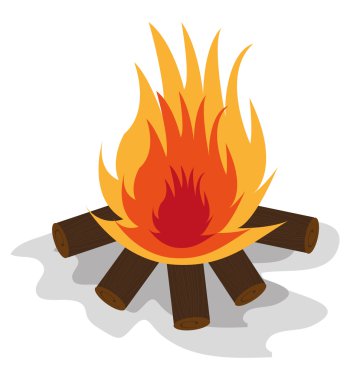 Kamp tasarım, vektör çizim.