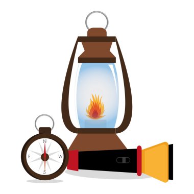 Kamp tasarım, vektör çizim.