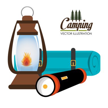 Kamp tasarım, vektör çizim.