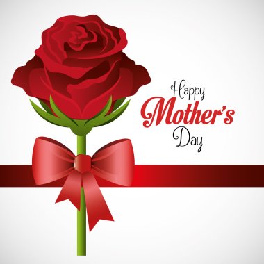 Mothers day card design, vector illustration.