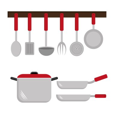 Mutfak tasarımı, vektör çizim.