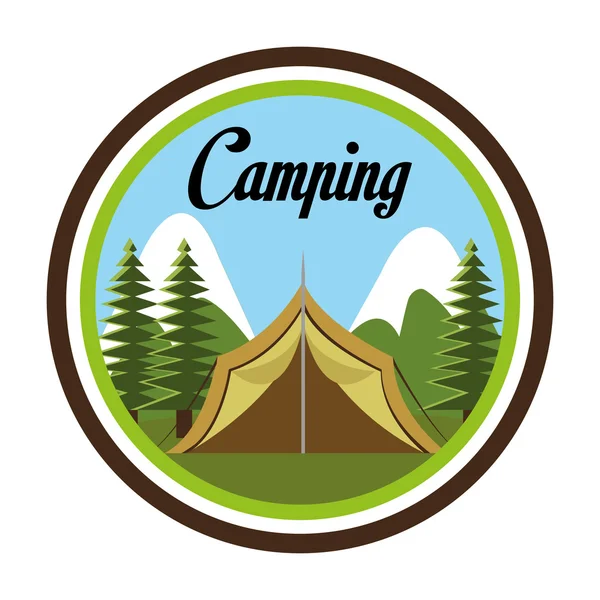 Camping design, illustrazione vettoriale . — Vettoriale Stock